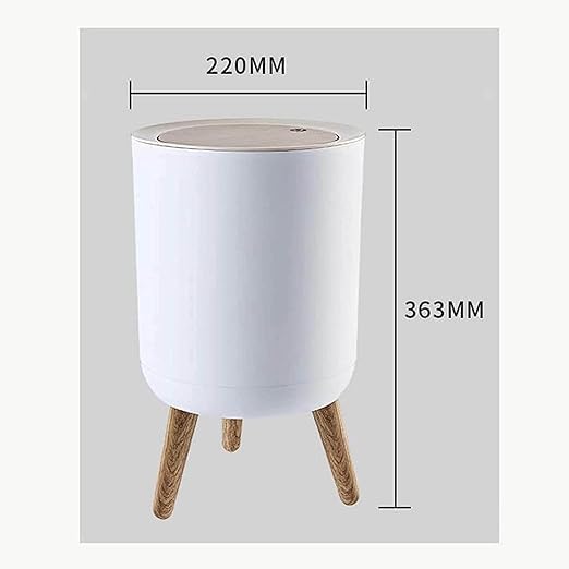 Touch Waste Bin with Legs 7 Litres