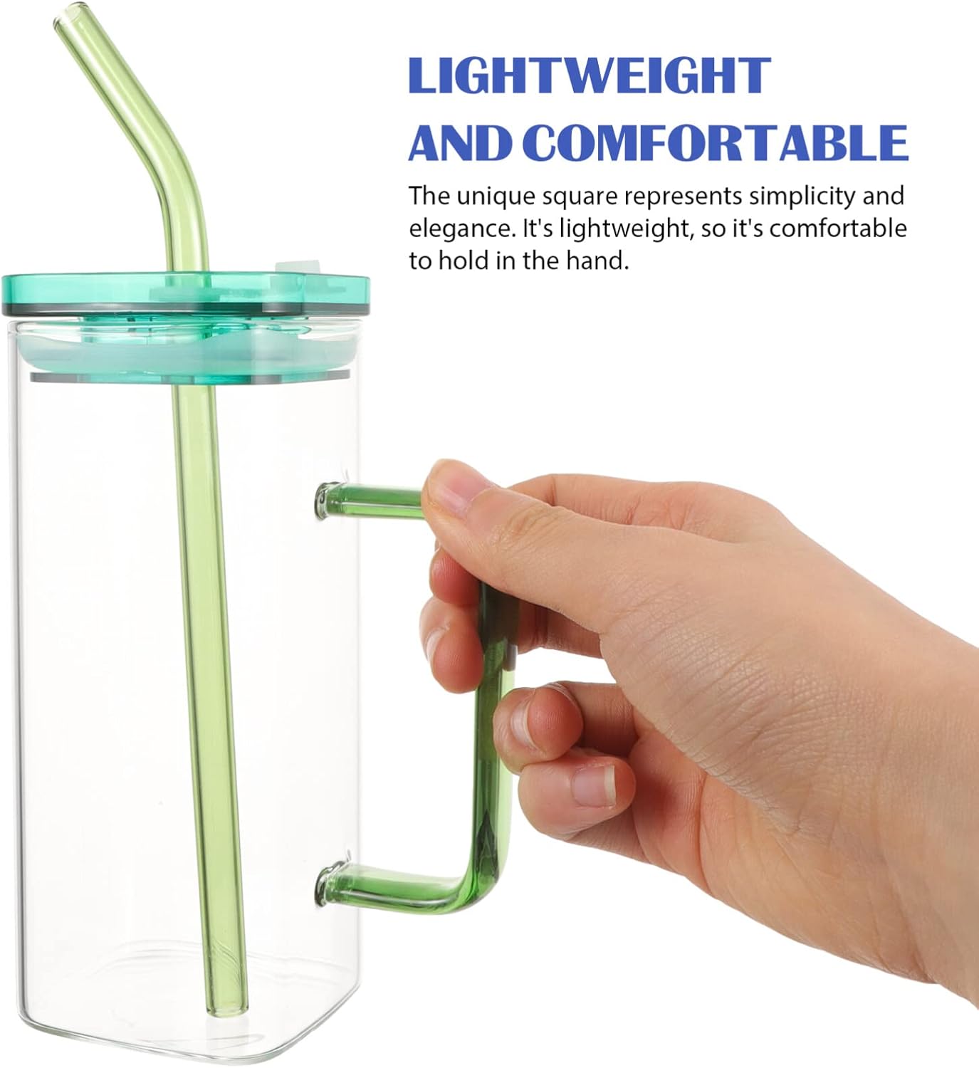 On The Go Square Acrylic Cup with Straw