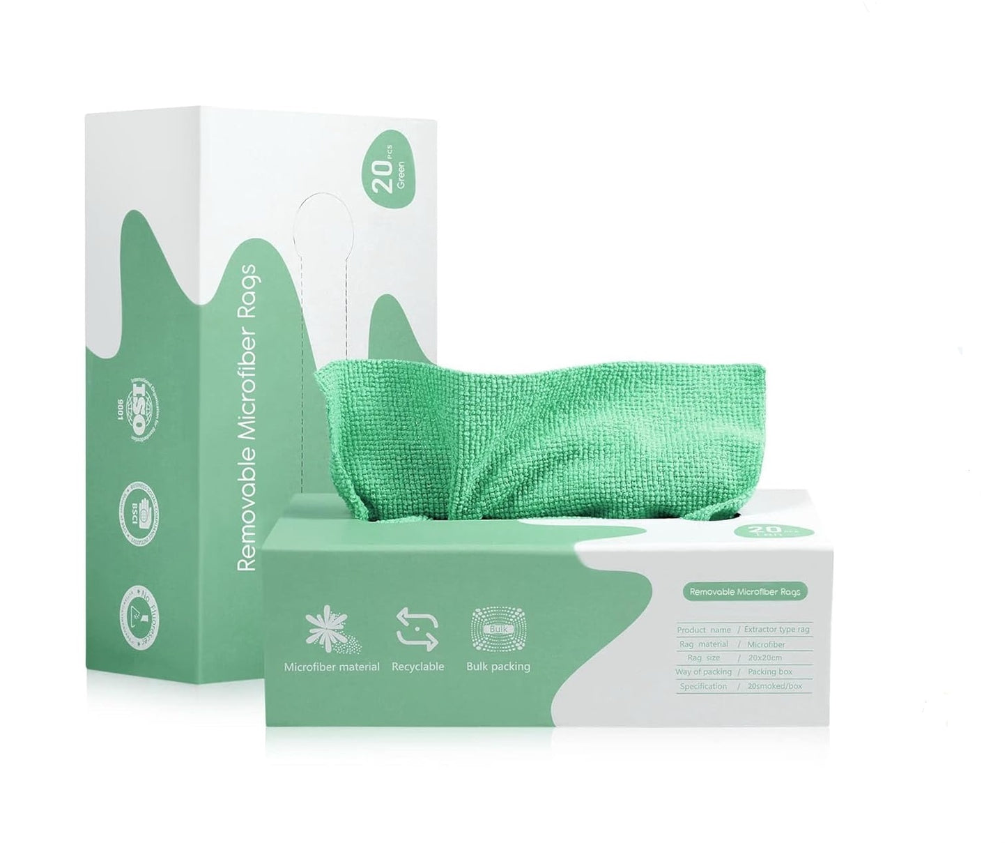 Reusable Microfiber Towels Pack of 20 Pieces