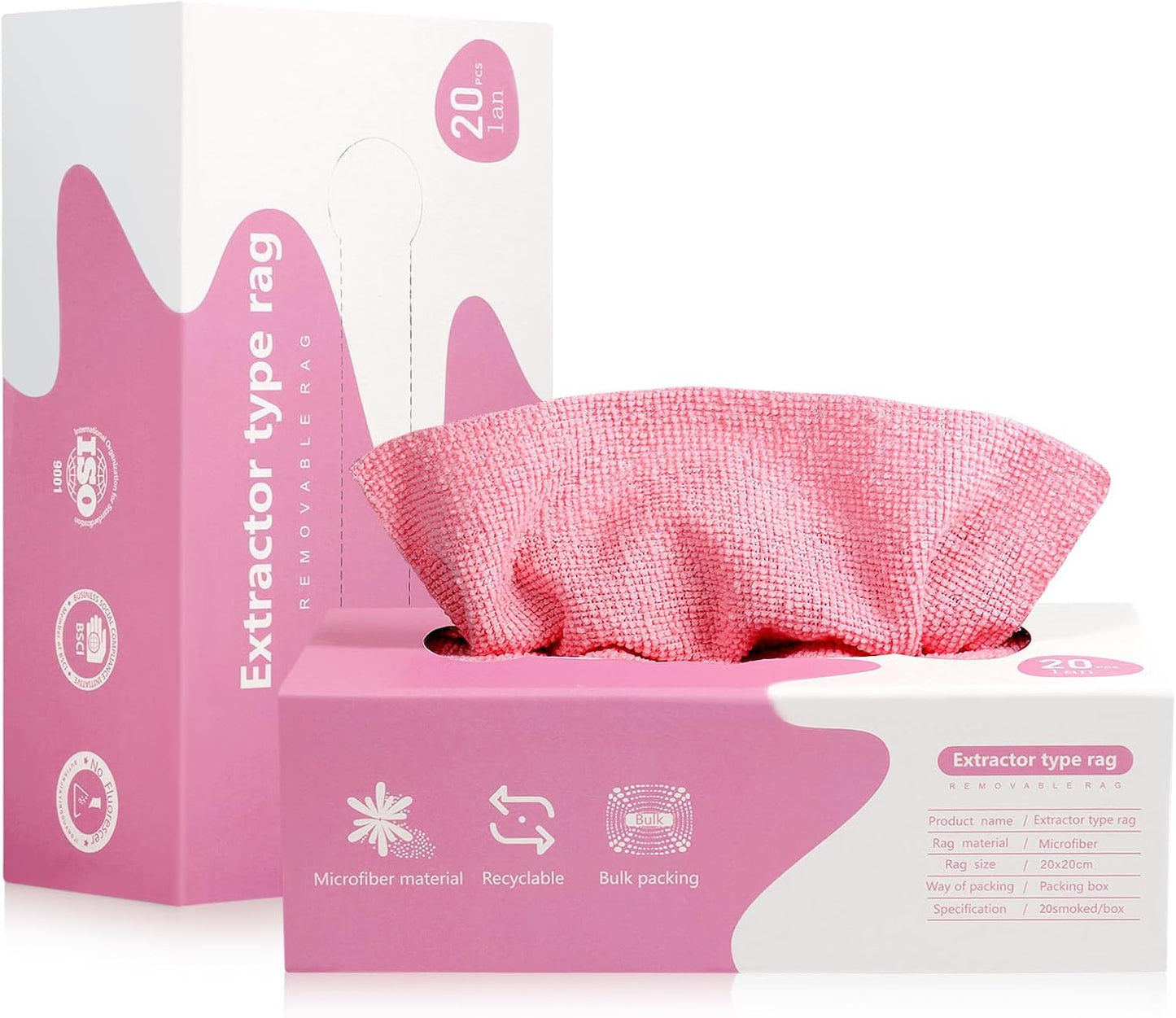 Reusable Microfiber Towels Pack of 20 Pieces